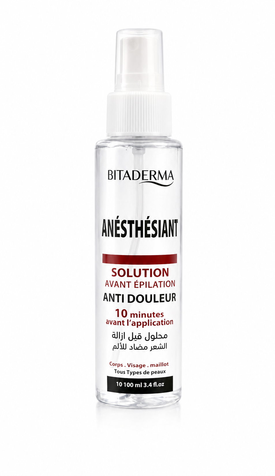 Spray Anesthésiant Avant-Épilation Bitaderma – Anti-Douleur – Corps, Visage & Maillot – 100 ml